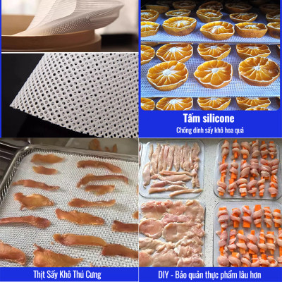 Máy Sấy Thực Phẩm Inox HTG 8 khay DBC08-A01 Sấy Khô Hoa Quả, Thịt, Đồ Ăn, Tia UV Khử Khuẩn, Hẹn Giờ, Hàng Chính Hãng