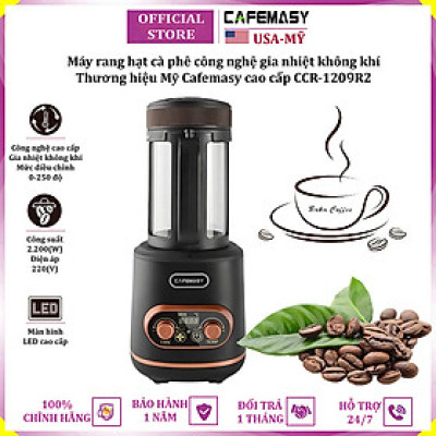 Máy rang hạt cà phê công nghệ gia nhiệt không khí thương hiệu Cafemasy CCR-1209R2 - Hàng Nhập Khẩu