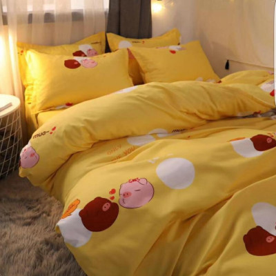 Bộ ga và vỏ chăn cotton Sweet Love VSL1015 ( 5 món )