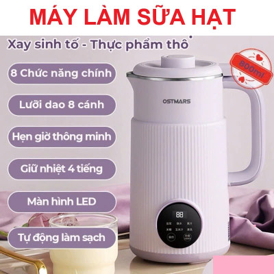 Máy Làm Sữa Hạt Ngũ Cốc Đa Năng OSTMARS – Nấu Cháo, Súp, Hẹn Giờ Tiện Lợi, Công Suất 600W Loại Xịn, đèn ốp trần