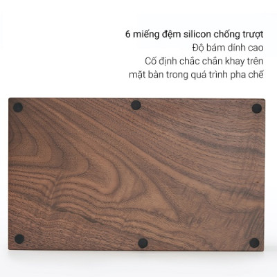 Giá đỡ tamper bằng gỗ tự nhiên pha cà phê máy espresso CAFE DE KONA