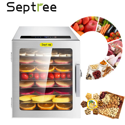 Máy sấy thực phẩm chuyên nghiệp dung tích 16.2 lít, 8 khay. Thương hiệu Mỹ cao cấp Septree DBC-08A01. Hàng chính hãng