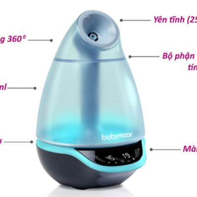 MÁY TẠO ẨM KHUẾCH TÁN TINH DẦU BABYMOOV BM14418 Hàng chính hãng