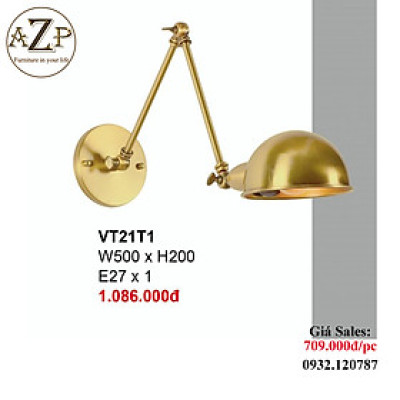 AZP - ĐÈN ỐP VÁCH / ĐÈN TRANG TRÍ / ĐÈN TREO TƯỜNG PHÒNG KHÁCH, PHÒNG NGỦ, NHÀ HÀNG, KHÁCH SẠN AZP-VPL21T1 phong cách đương đại, hàng nhập khẩu AZP