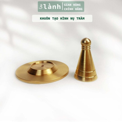 Khuôn Tạo Hình Trầm Nụ Hình Chóp ĐồngNguyên Chất Tạo Khối Hình Chóp Dễ Dàng Xông Trầm Thư Giãn 3 Lành Quà 3.3