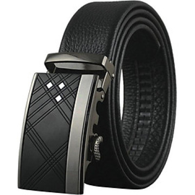 Thắt Lưng Nam Cao Cấp AT Leather P105 - Đen