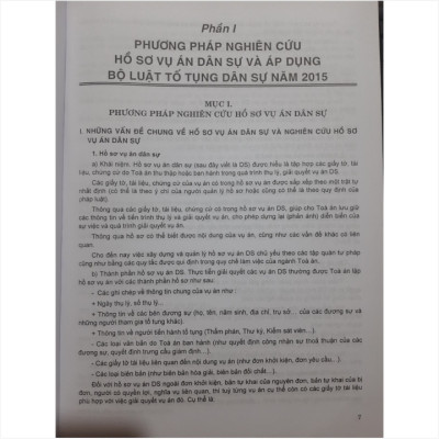 Phương Pháp Nghiên Cứu Hồ Sơ Vụ Án Dân Sự Và Áp Dụng Bộ Luật Tố Tụng Dân Sự 2015 Với Các Văn Bản Hướng Dẫn Mới Nhất