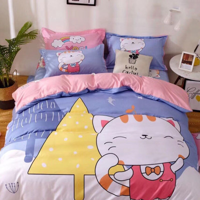 Bộ drap và vỏ chăn cotton Classic Kid VCK2011 ( 4 món )