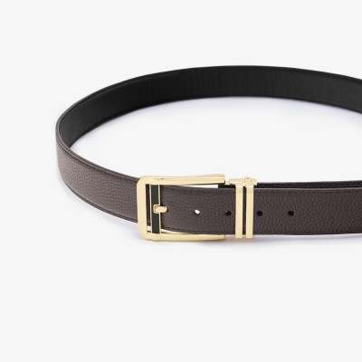 Thắt Lưng Da Thật Dây Lưng Nam GENCE LG42 Da Bò Cao Cấp Màu Nâu