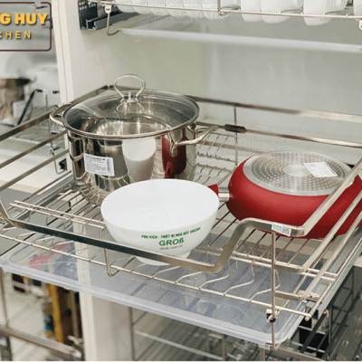 Giá úp bát đa năng nan dẹt inox 304 thương hiệu Grob mã GC304