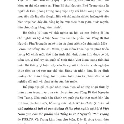 Nhận thức lý luận về chủ nghĩa xã hội và con đường đi lên chủ nghĩa xã hội ở Việt Nam - bản in 2024