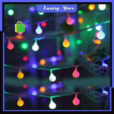 Đèn Led Trang Trí Bi Tròn 2cm Dài 3M - 20 Bóng Trang Trí Noel Lễ Tết
