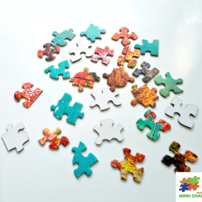 Tranh Xếp Hình Random Cut 750 Mảnh Minh Châu – Sắc Thu (40x60cm)