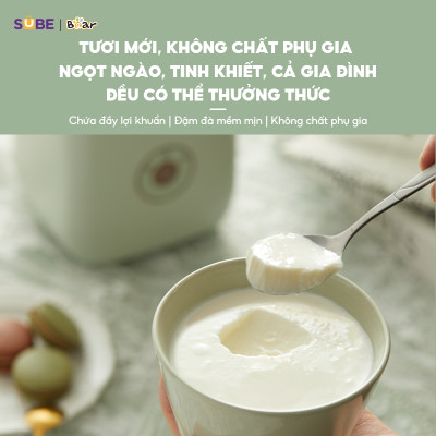 Máy làm sữa chua Bear 1L SB-SC12C 1L (12W)- Hàng chính hãng