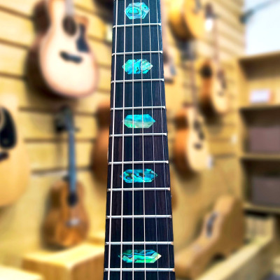 Đàn Guitar Acoustic HANDMADE CUSTOM lỗ Thoát âm hình ovan Khảm trai