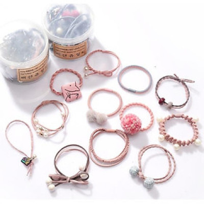 Sét 12 dây buộc tóc xuất Hàn loại tốt HD03