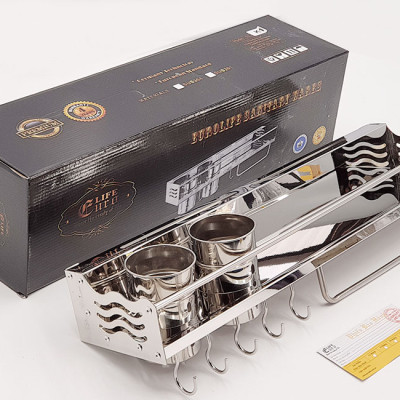 Kệ bếp đa năng Inox Eurolife EL-K1 (Trắng bạc)