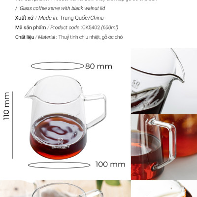 Bộ combo pha cà phê V60 02 màu đen đẳng cấp CAFE DE KONA