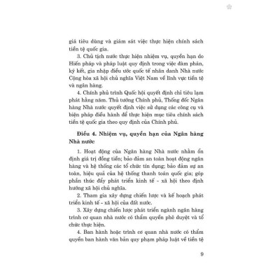 Sách - Luật Ngân Hàng Nhà Nước Việt Nam (Hiện Hành) (Sửa Đổi, Bổ Sung Năm 2022) - NXB Chính Trị Quốc Gia