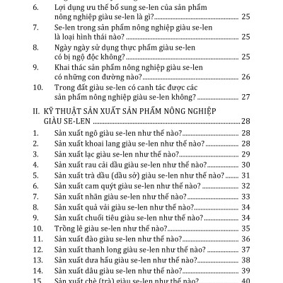 Kỹ Thuật Trồng Trọt Và Chăn Nuôi Giàu Selen