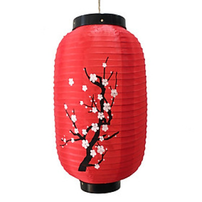 Đèn lồng nhật hoa anh đào - đèn lồng vải lụa Nhật Bản