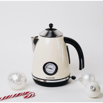 ẤM SIÊU TỐC KLARSTEIN AQUAVITA CREAM 1,7L 10021357 - hàng Chính Hãng 