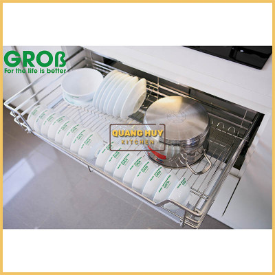 Giá úp bát đa năng nan dẹt inox 304 thương hiệu Grob mã GC304