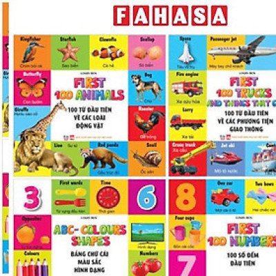 Sách - Bộ Sách 100 Từ Đầu Tiên Cho Bé (Bộ 4 Cuốn)