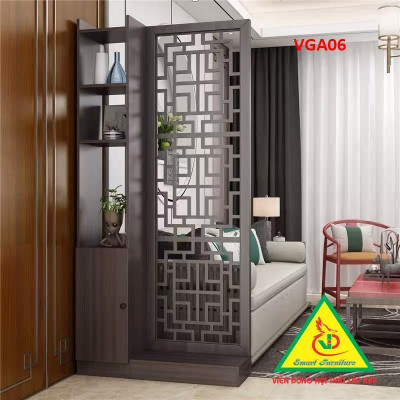 KỆ VÁCH NGĂN PHÒNG KHÁCH , NHÀ BẾP ( 1 VÁCH 1 KỆ) VGA05 - Nội thất lắp ráp Viendong Adv