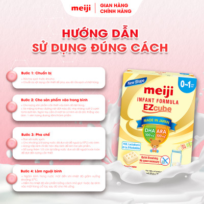 Combo 1 Hộp Thực Phẩm Bổ Sung Meiji Mama Milk Và 1 Hộp Sản phẩm dinh dưỡng công thức Meiji Infant Formula EZcube