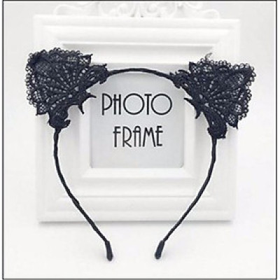 Bờm mèo tai ren dễ thương