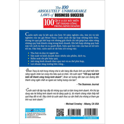 Sách - 100 Quy Luật Bất Biến Để Thành Công Trong Kinh Doanh