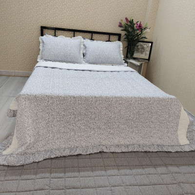 Bộ chăn drap Hàn Quốc Hana Hana Coco blue