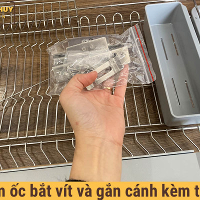 Giá úp bát đa năng nan dẹt inox 304 thương hiệu Grob mã GC304