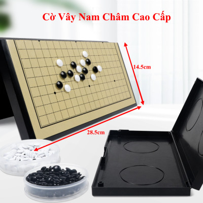 Cờ Vây Nam Châm Chọn size, Cờ Caro Cao Cấp, Có Bàn Là Hộp Đựng Rộng 28.5cm Và 37cm - Hàng chính hãng