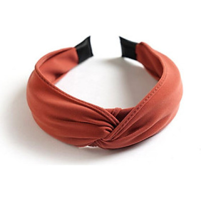 Bờm cài tóc bản to 1 mầu sang trọng mẫu mới thanh lịch - BN96.3 Đỏ rượu