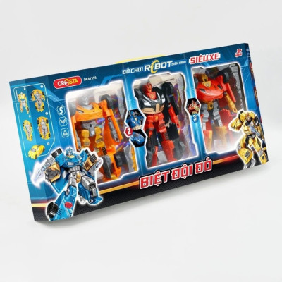 Đồ Chơi DUKA: Robot Biến Hình Siêu Xe - Biệt Đội Đỏ - DK81398