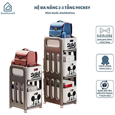Kệ Nhựa 2-3 Tầng Để Đồ MicKey - Kệ Để Mỹ Phẩm, Văn Phòng Phẩm, Gia Vị Nhà Bếp Đa Năng - HÀNG CHÍNH HÃNG MINIIN