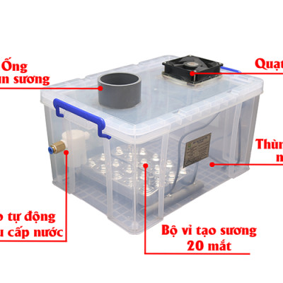 Máy phun sương tạo ẩm trồng đông trùng hạ thảo 3A510W - Hàng Chính Hãng