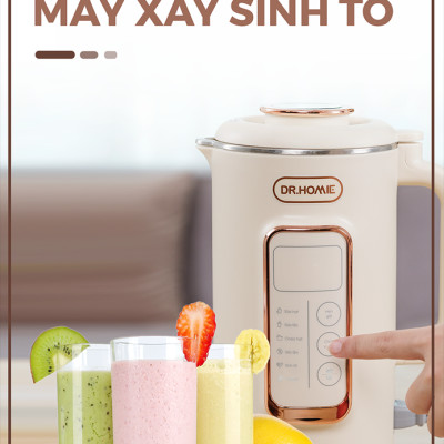 [Hàng Chính Hãng] Máy Làm Sữa Hạt DrHomie AN60 - Phiên Bản Chống Khê, Chống Trào Hàng Đầu Việt Nam - Bảo Hành 12 Tháng