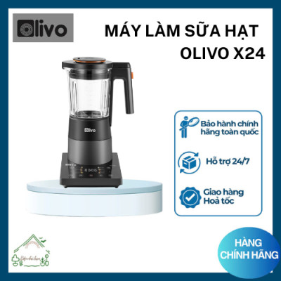 OLIVO X24 PRO Máy Làm Sữa Hạt Công Suất Lớn Nhất – Mở Nắp Bằng 1 Nút Bấm – Tạm Dừng 58s – Chống Khê Tuyệt Đối- Hàng Chính Hãng