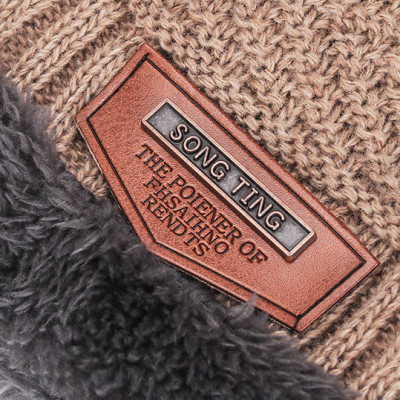 Nón len kèm khăn có lót lông cực ấm cho cả nam và nữ