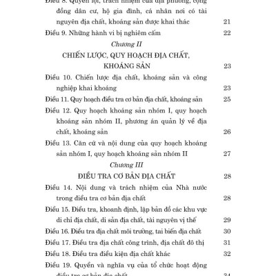 Luật Địa chất và kháng sản năm 2024