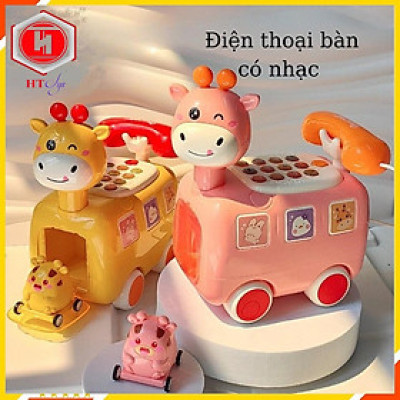 Điện Thoại Đồ Chơi Cho Bé, Ô Tô Đồ Chơi Hình Hươu Phát Nhạc, Hát Ru Vui Nhộn Cho Bé, Đồ Chơi Trẻ Em HT SYS