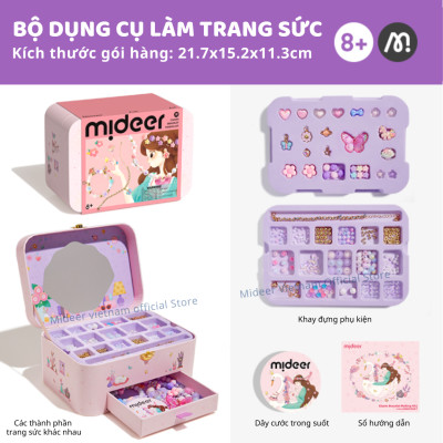 Vòng cổ vòng tay cho bé gái kèm charm lắc tay DIY Mideer Charm Bracelet Making Kit