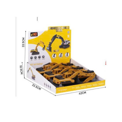 678 - 9010ZE Đồ chơi mô hình máy xúc quán tính chạy đà (KT 33.5x42x10.5cm) - 6pcs/Hộp