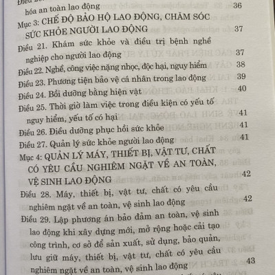 Luật  An Toàn, Vệ Sinh Lao Động ( hiện hành ) 
