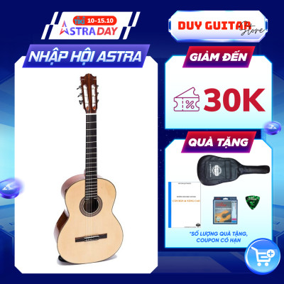 Đàn guitar classic DC250 full size gỗ hồng đào solid cho âm thanh cổ điển ấm áp Duy Guitar