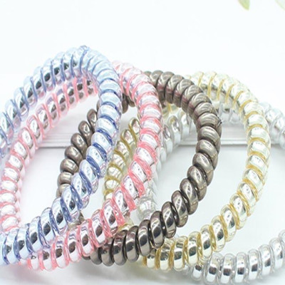 Hộp 10 dây cột tóc lò xo chất liệu phục hồi siêu tốt size nhỏ (giao màu ngẫu nhiên) COT99n