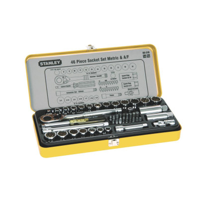 BỘ ĐẦU TUÝP 3/8 INCH 46 CHI TIẾT STANLEY 89-516 - HÀNG CHÍNH HÃNG